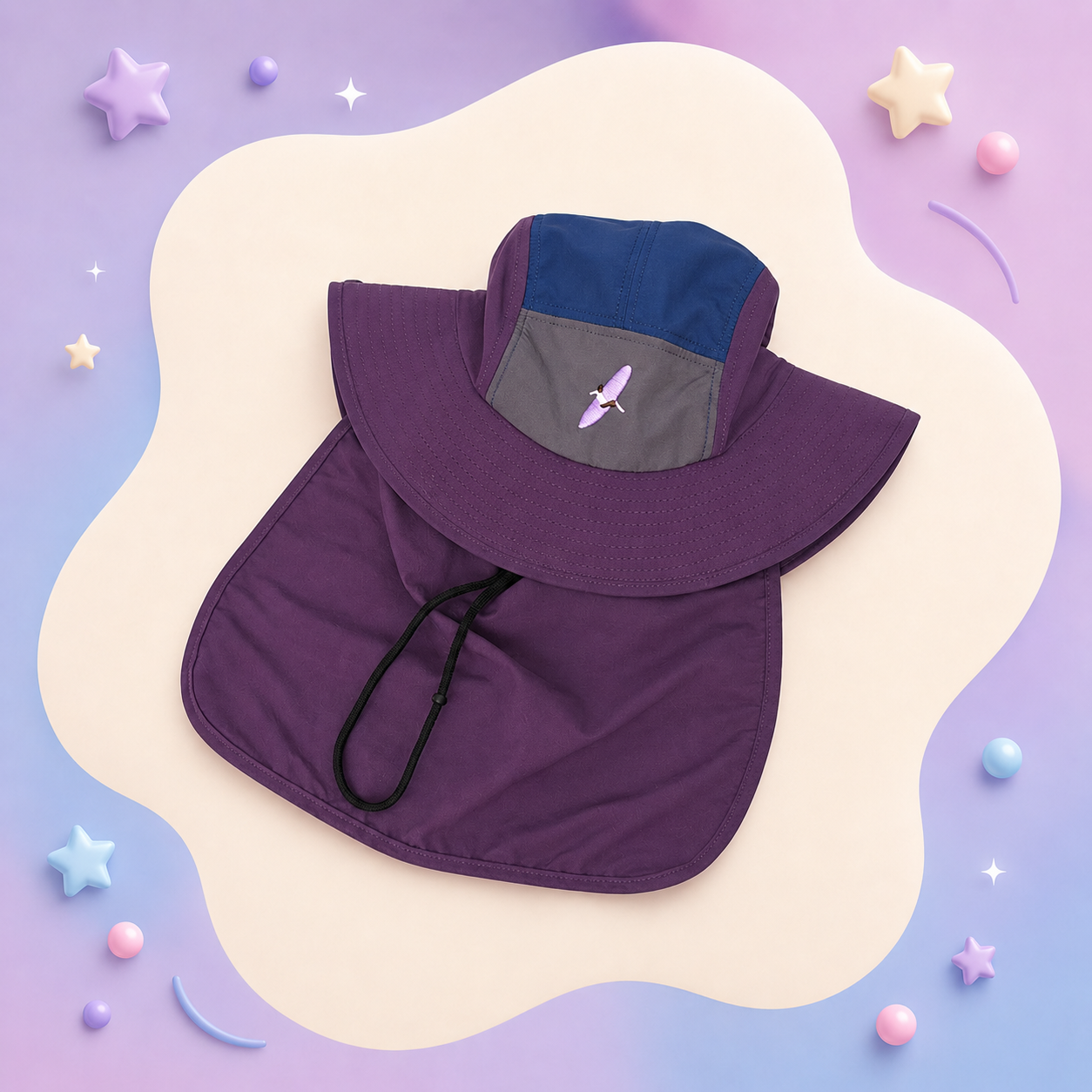 IN Summer*Fishing Hat PURPLE