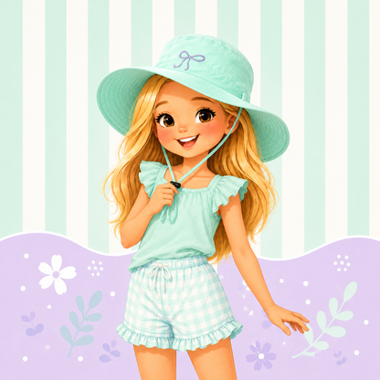 A Green Sun Hat