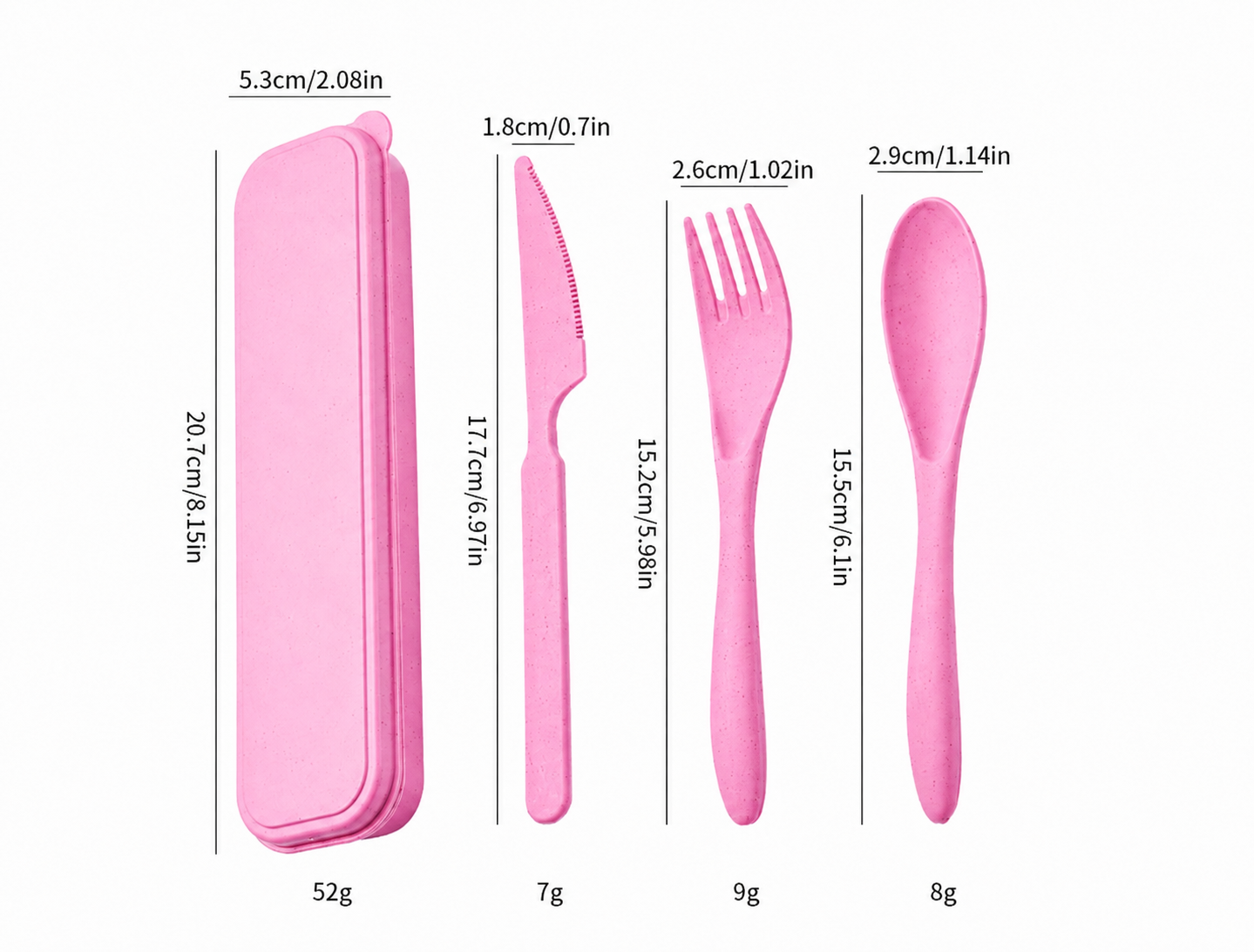 Strawberry Shake Camping Cutlery Set