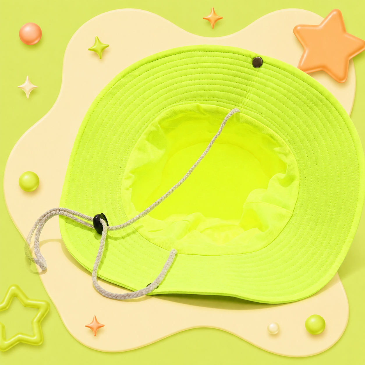 Lime Soda Wide Brim Sun Hat