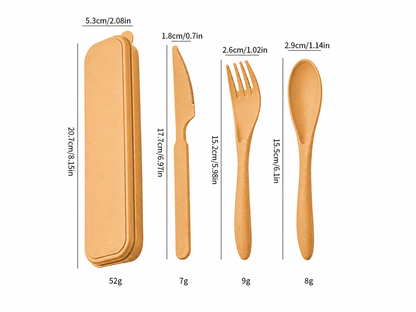 Caramel Cookie Camping Cutlery Set