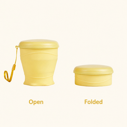 Vanilla Cream Collapsible Camping Cup