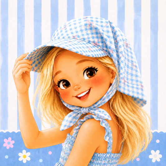 Blue Plaid2.0 Bandana Cap