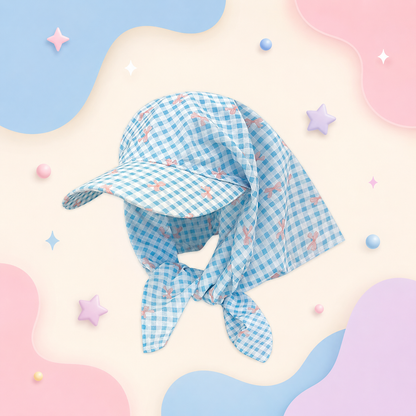 Blue Plaid2.0 Bandana Cap