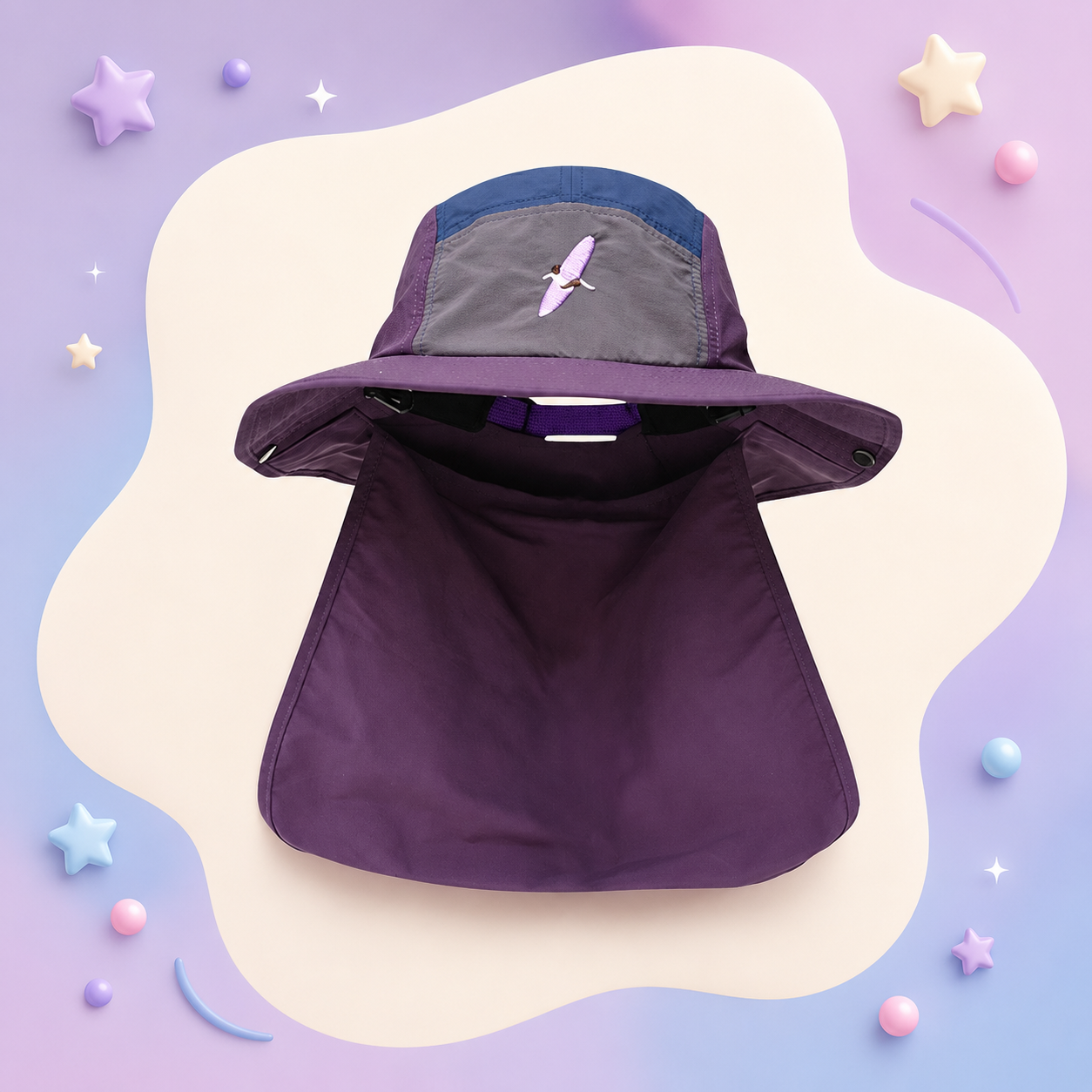 IN Summer*Fishing Hat PURPLE