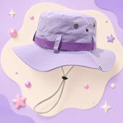 Grape Milkshake Drawstring Sun Hat