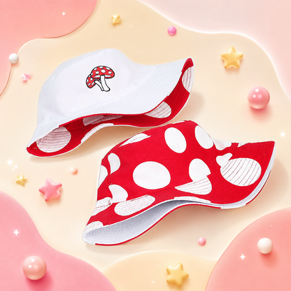 Dotty Mushroom Bucket Hat