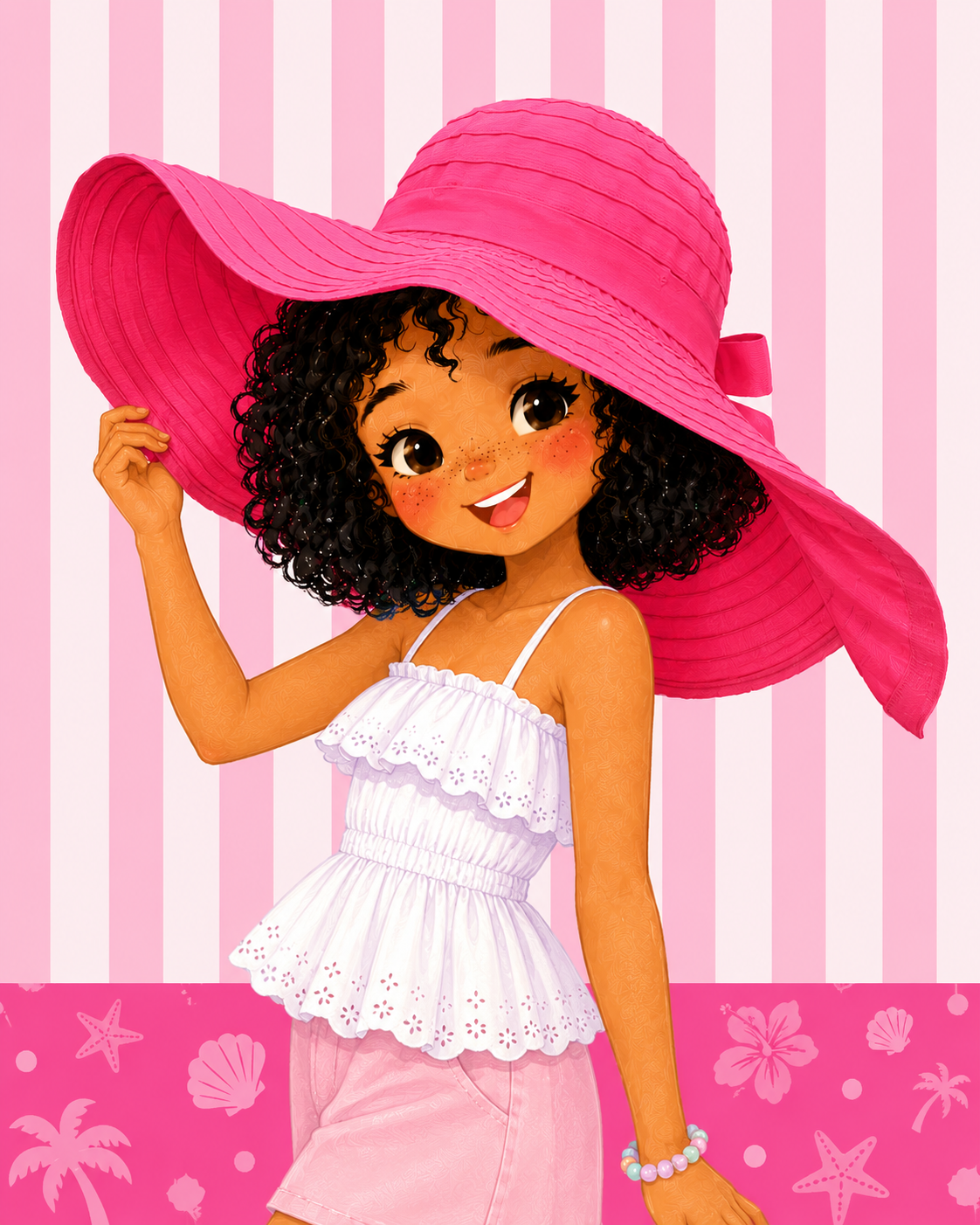 Vacation Mode Plus Wide Brim Sun Hat