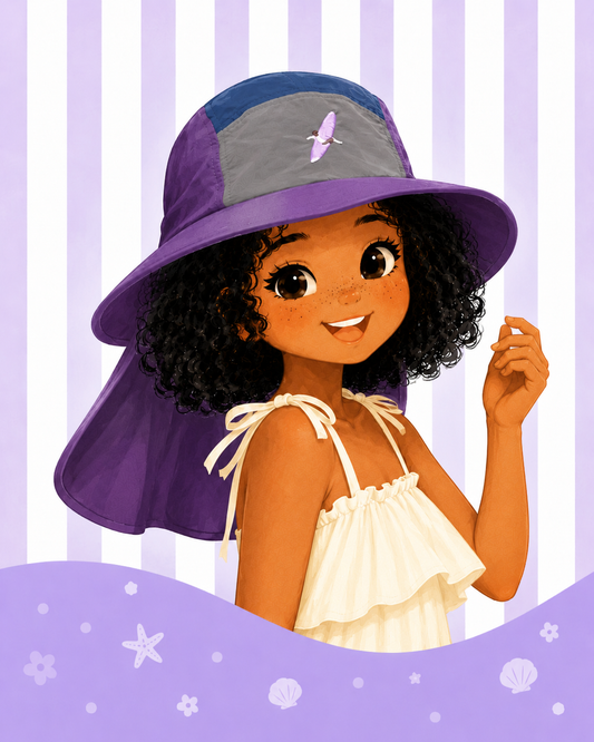 IN Summer*Fishing Hat PURPLE