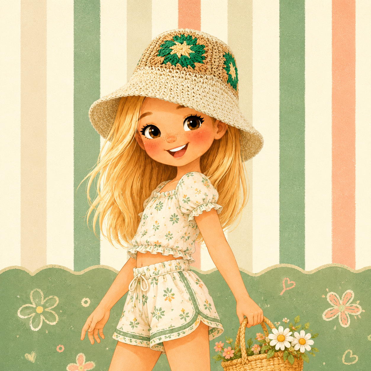 Sunflower Babe Straw Hat