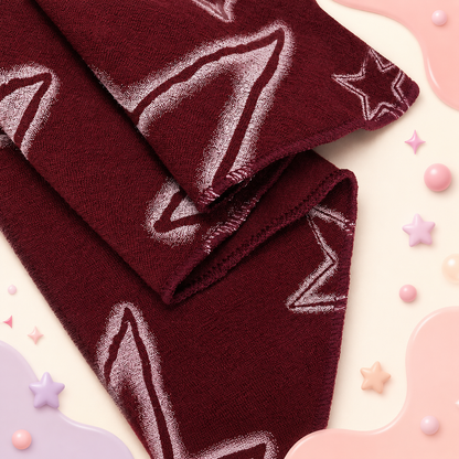 Burgundy Cosmic Bandana Cap
