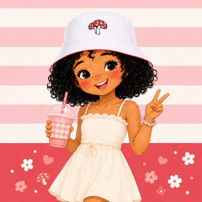 Dotty Mushroom Bucket Hat
