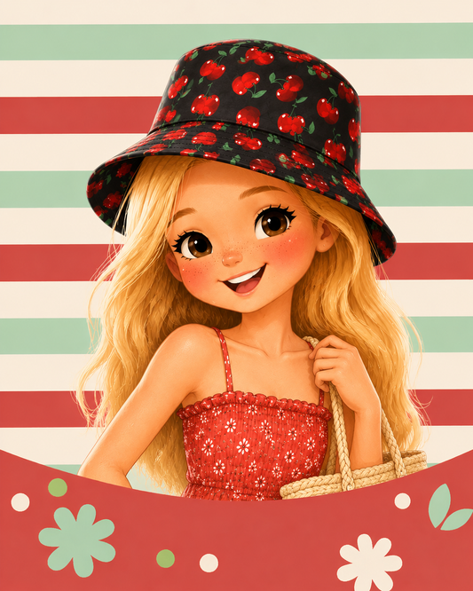 Cherries Everywhere Bucket Hat