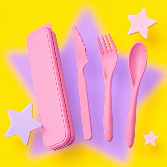 Strawberry Shake Camping Cutlery Set