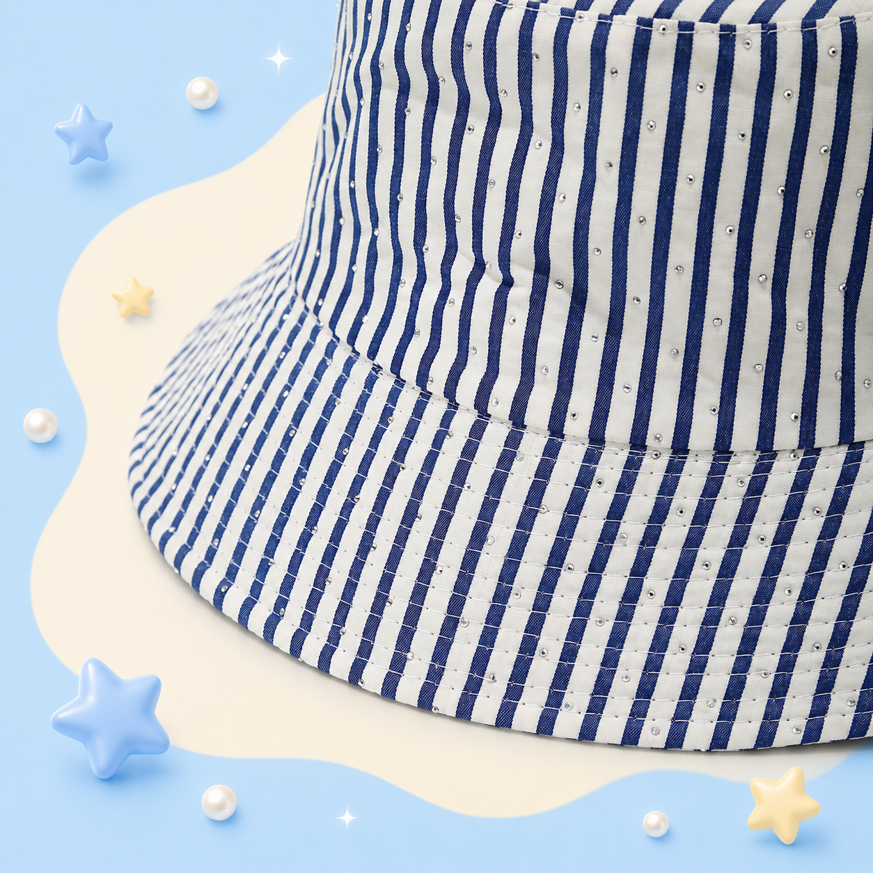 Blue Stripes Bucket Hat