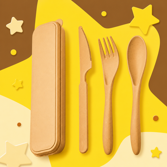 Caramel Cookie Camping Cutlery Set