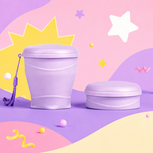 Lavender Collapsible Camping Cup